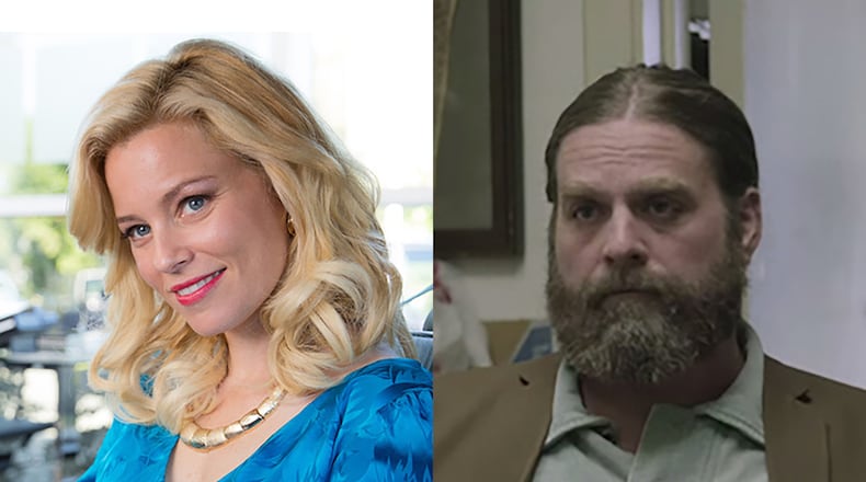 Elizabeth Banks and Zach Galifianakis star in the new Apple TV+ film "The Beanie Bubble" shooting in metro Atlanta. PUBLICITY STILLS