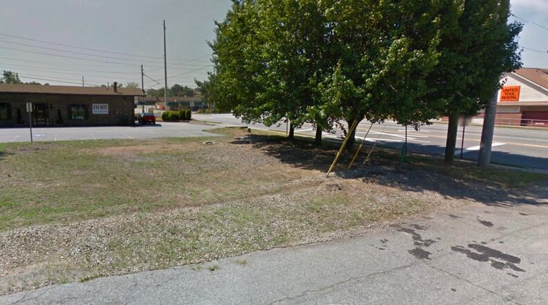 Duluth postpones efforts to convert this grassy area to more downtown parking. Google Maps