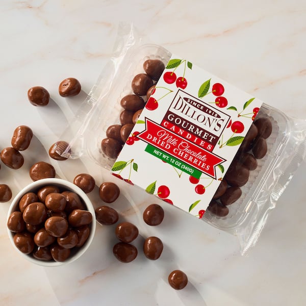 Dillon Candy Company makes chocolate-coated dried cherries and blueberries, pecans, almonds and peanuts. (Courtesy of Dillon Candy Company)
