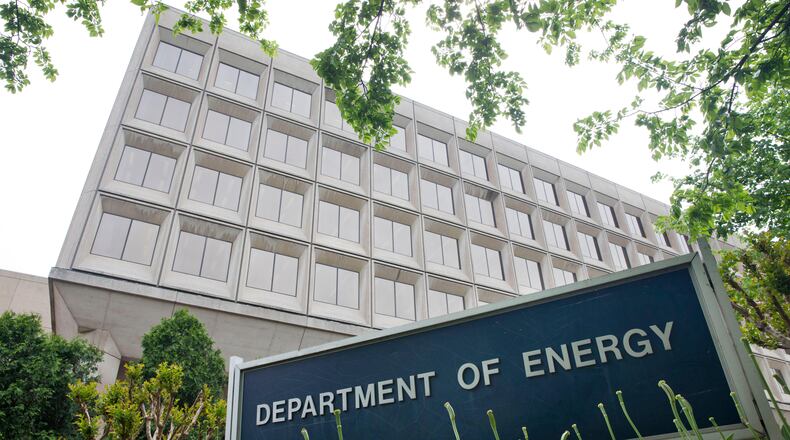 FILE - The Department of Energy in Washington, May 1, 2015. (AP Photo/Jacquelyn Martin, File)