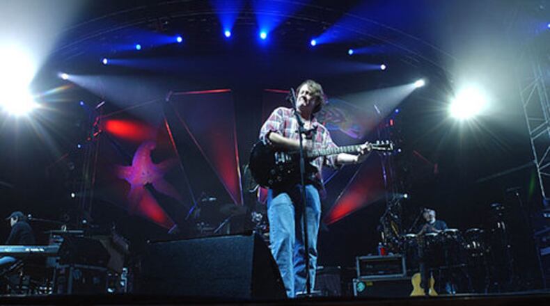 Widespread Panic front man John Bell on vocals and guitar. The nationally prominent Athens band performed New Year's and regularly appears at major music festivals.