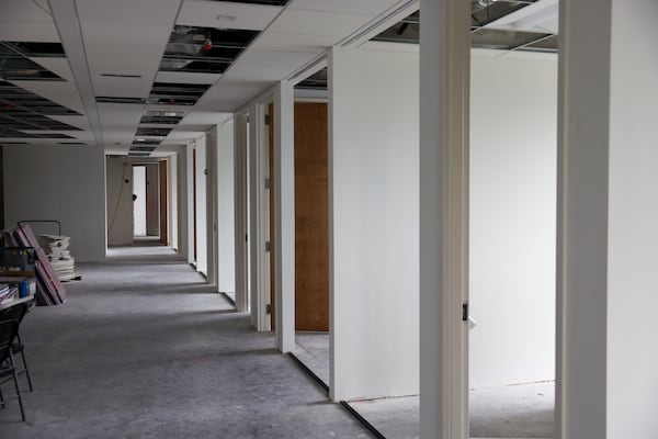 A larger office space is being prepared in Buckhead for international law firm Clark Hill, which opened an Atlanta office a year ago with a team from local firm Taylor Duma. (Jason Getz/AJC)
