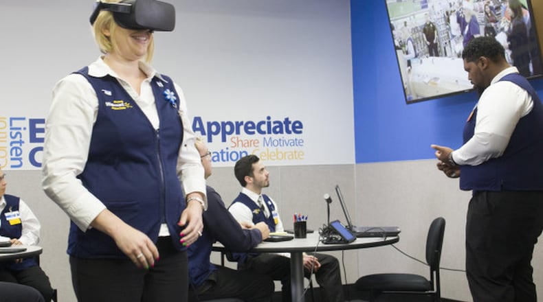 Walmart is utilizing virtual reality to train employees on holiday shopping scenarios. CONTRIBUTED