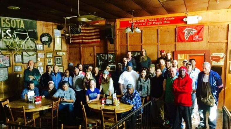 The staff of Manuel's Tavern. Handout