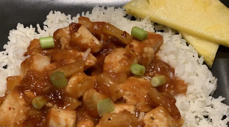 With Make Ahead Sweet and Sour Sauce on hand, you can throw together a meal with some cooked, cubed meat, veggies and rice. CONTRIBUTED BY KELLIE HYNES