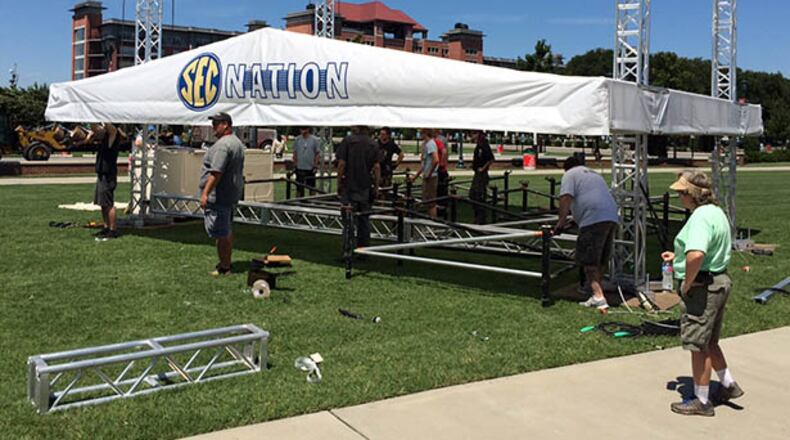SEC Nation, which carries an "College Gameday" feel, for the SEC Network will land in Athens.