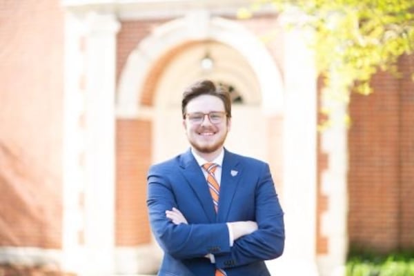 Harris Wallace, a student at Mercer University, starts an internship with U.S. Sen. Raphael Warnock's office this month. (Courtesy)
