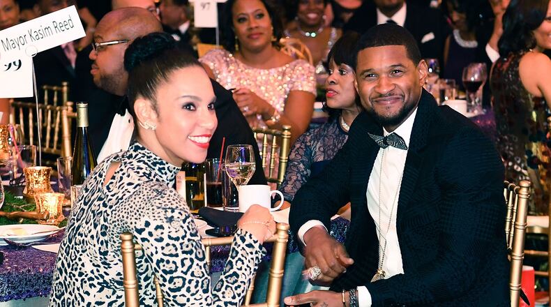 Singer Usher, right, Friday filed for divorce from his wife of three years, Grace Miguel, according to news reports. The two had been separated.