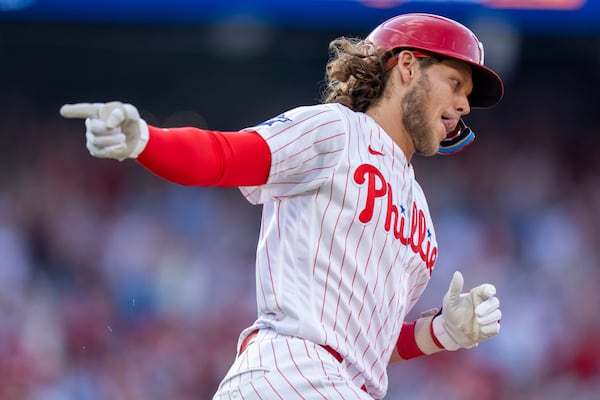 The Phillies' Alec Bohm has a negative WAR and is suing his parents. (Chris Szagola/AP)