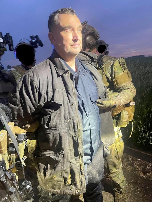 This photo made available by the Ramsey County Sheriff's Office shows Vance Luther Boelter, the man accused of assassinating the top Democrat in the Minnesota House, as he was arrested late Sunday, June 15, 2025. (Ramsey County Sheriff's Office via AP)