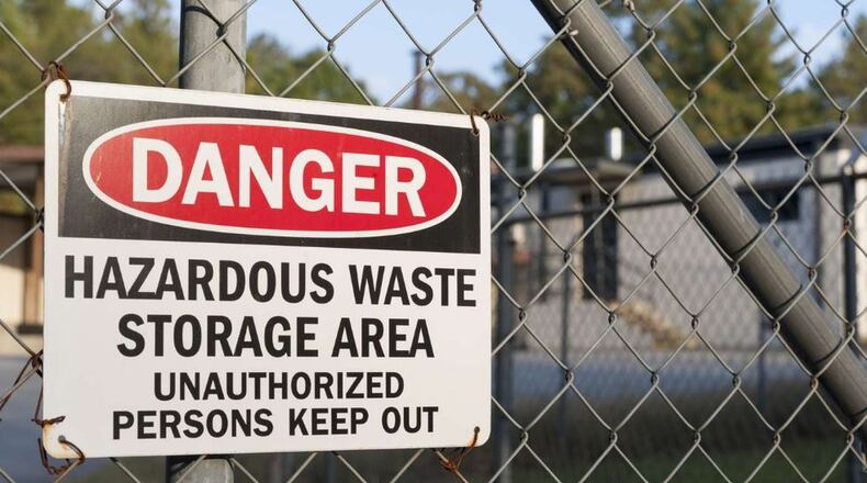 After The University of Georgia’s Hazardous Materials Treatment Facility is decommissioned, officials plan to store hazardous waste at five locations around the campus for pickup and disposal by commercial vendors. (DAVID BARNES / DAVID.BARNES@AJC.COM)