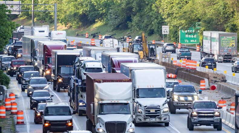 Interstate 285 is scheduled to close in both directions from Paces Ferry Road to South Atlanta Road this weekend and should reopen by 5 a.m. Monday, Aug. 10, 2026. (Ben Hendren for the AJC)