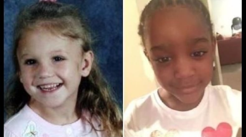 The disappearance of Taylor Williams (right) has opened old wounds of another missing child case. Haleigh Cummings (left) was also 5 years old when she disappeared 10 years ago and was never found.