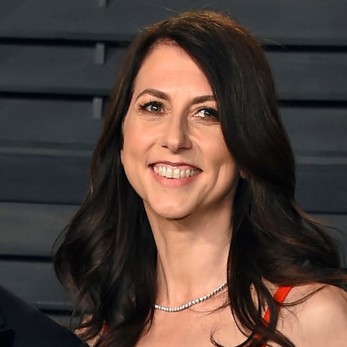 FILE - Billionaire philanthropist MacKenzie Scott arrives at the Vanity Fair Oscar Party, March 4, 2018, in Beverly Hills, Calif. (Photo by Evan Agostini/Invision/AP, File)