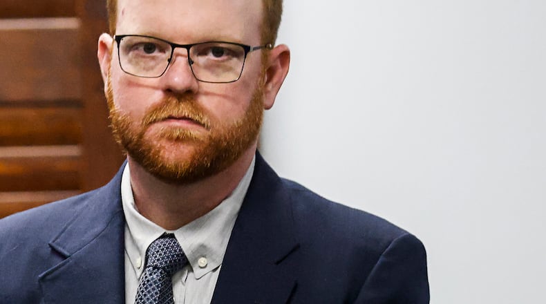 Travis McMichael shot and killed Ahmaud Arbery on Feb. 23, 2020. (Octavio Jones, pool)