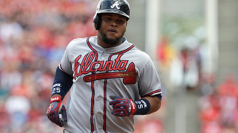 Juan Francisco hit .241 with five home runs and 16 RBIs in 35 games with the Braves this season.