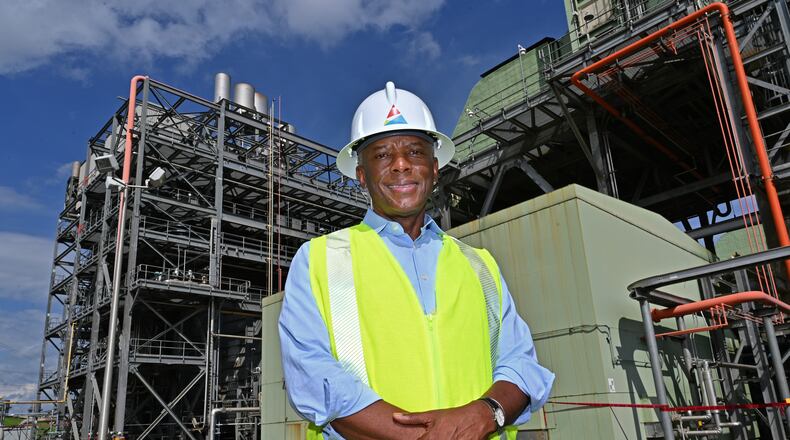 Portrait of Chris Womack, Georgia Power's chairman, president & CEO, at Georgia Power’s Plant McDonough-Atkinson, on Wednesday, June 8, 2022. (Hyosub Shin / Hyosub.Shin@ajc.com)