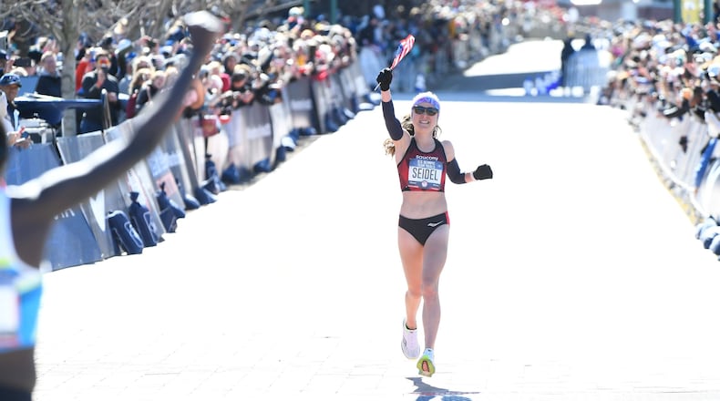 Molly Seidel will run the AJC Peachtree Road Race on Thanksgiving Day in full turkey costume.