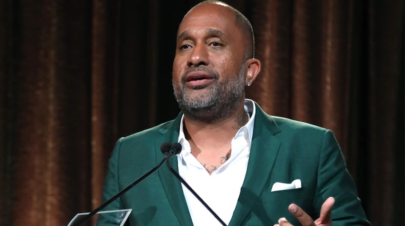 Kenya Barris speaks onstage during Culture Creators Leaders and Innovators Awards Brunch 2018 at The Beverly Hilton on June 22, 2018 in Beverly Hills, California. Barris has announced that he's bringing back the television classic "Bewitched."