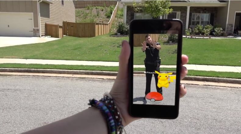 The Alpharetta Department of Public Safety created a humorous video with a serious safety message for Pokemon players.
