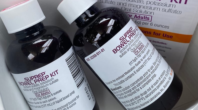 Patients need to take a prescribed laxative to clean the colon prior to a colonoscopy.
Ligaya Figueras / ligaya.figueras@ajc.com