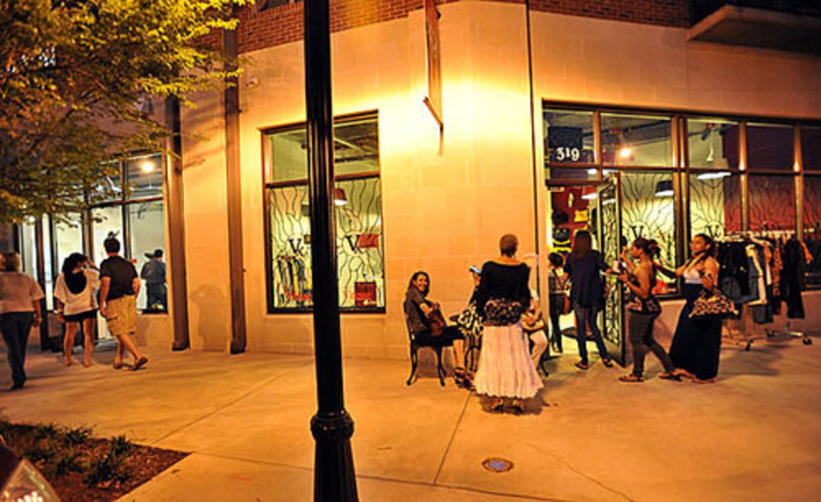 Young professionals living intown