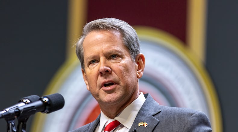Gov. Brian Kemp on Tuesday signed into law dozens of measures that the General Assembly approved during the 2023 legislative session. Kemp has until Monday to decide whether to sign or veto other bills. (Arvin Temkar / arvin.temkar@ajc.com)