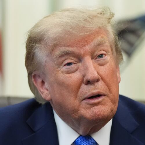 President Donald Trump speaks before signing executive orders in the Oval Office of the White House, Thursday, Aug. 6, 2026, in Washington. (AP Photo/Alex Brandon)