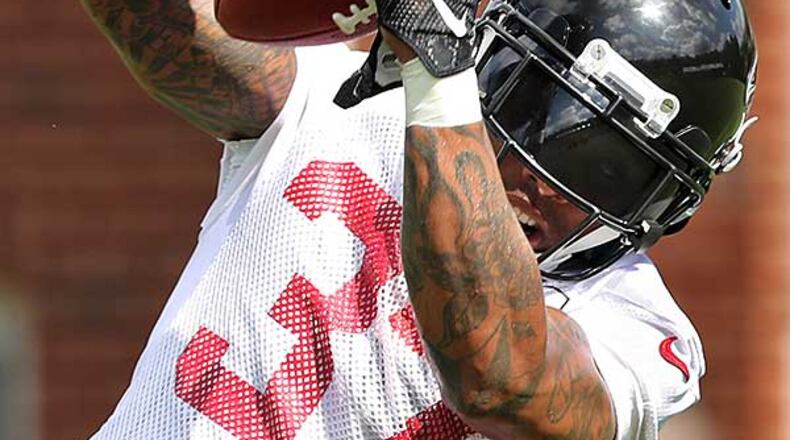 Falcons safety Ricardo Allen during training camp in 2016.
