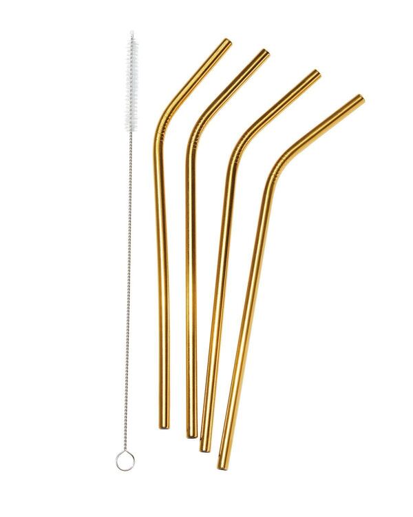 Orrefors Gold Straws