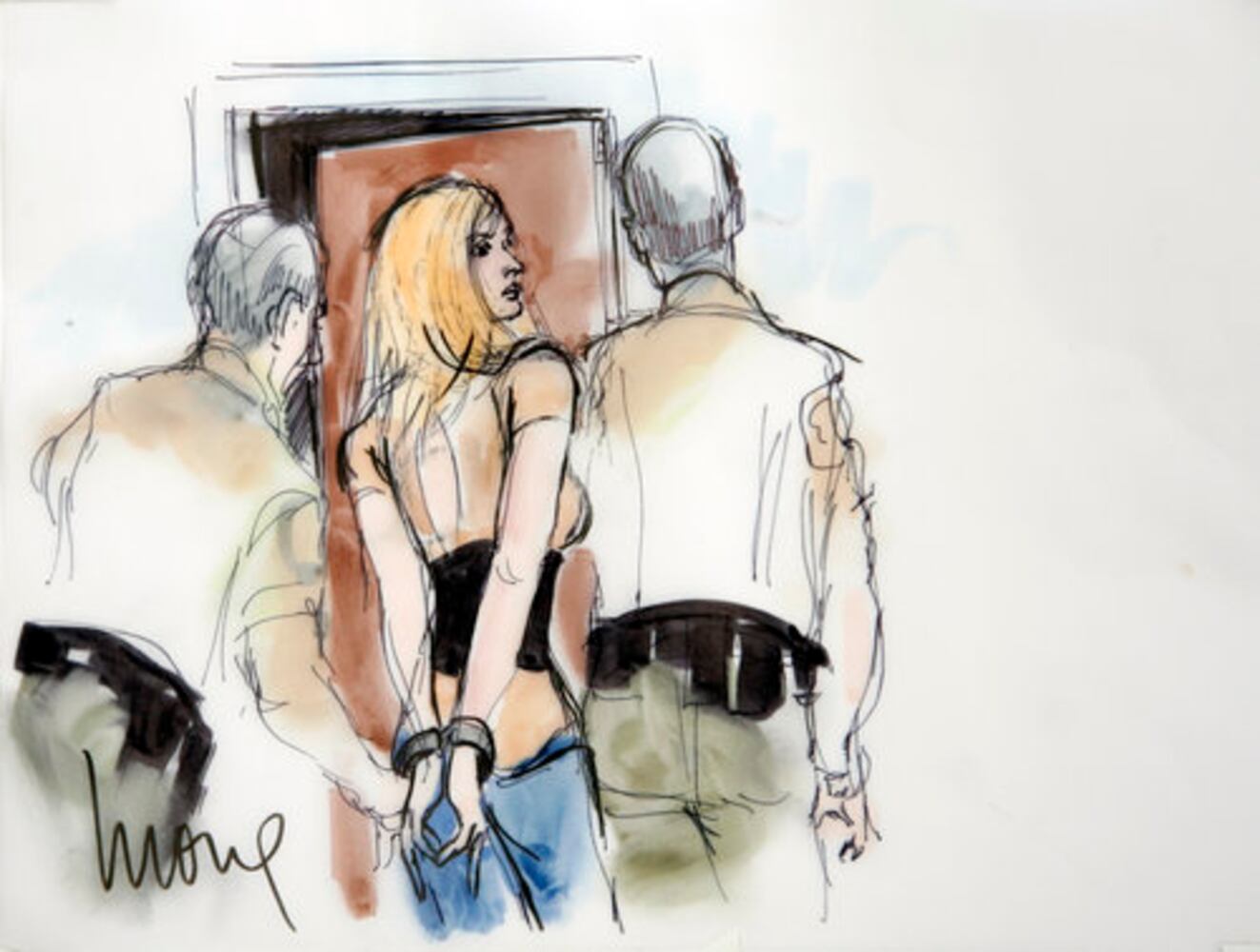 Lindsay Lohan turns herself in