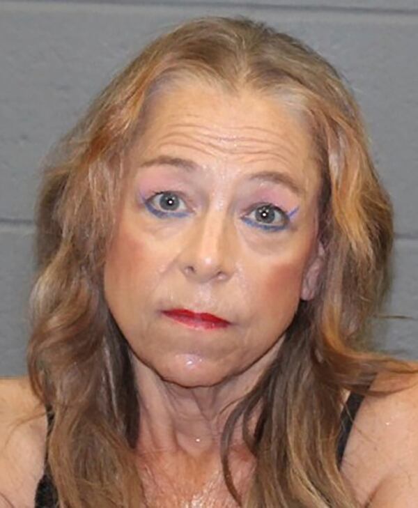 This photo provided by the Waterbury Police Department shows Kimberly Sullivan who was charged Wednesday, March 12, 2025, with kidnapping and cruelty for allegedly holding her 32-year-old stepson captive for more than 20 years. (Waterbury Police Department via AP)