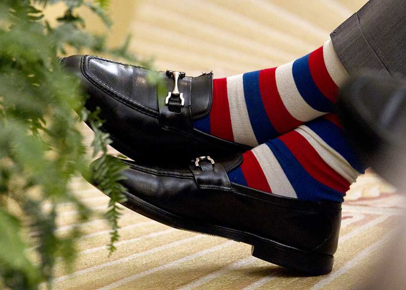 Swank! George H.W. Bush and his colorful socks