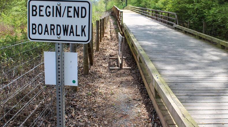 This portion of the Big Creek Greenway heavily damaged during March storms is back open to the public.