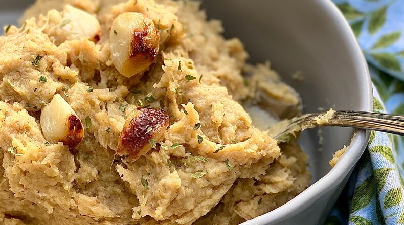 Thanksgiving isn't what you imagined? Reimagine your menu with a Roasted Garlic and Parsnip Puree. (Kellie Hynes for The Atlanta Journal-Constitution)