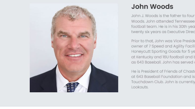 The Southport Capital website has this biography of John Woods. Screenshot 8/25/2021