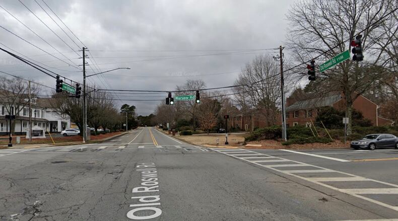 Roswell recently approved an agreement between the city and Fulton County for the utility work needed for the Old Roswell Road at Warsaw Road Intersection Improvement Project. (Google Maps)