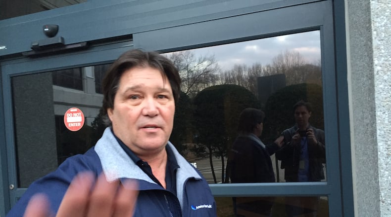 Jim Torchia, who was CEO of the Credit Nation empire of investment companies, is seen here outside the Cherokee County courthouse after a February 2016 hearing. On Monday, a federal jury acquitted Torchia of all criminal charges alleging he misled investors in a Ponzi scheme. JOHNNY EDWARDS / JREDWARDS@AJC.COM
