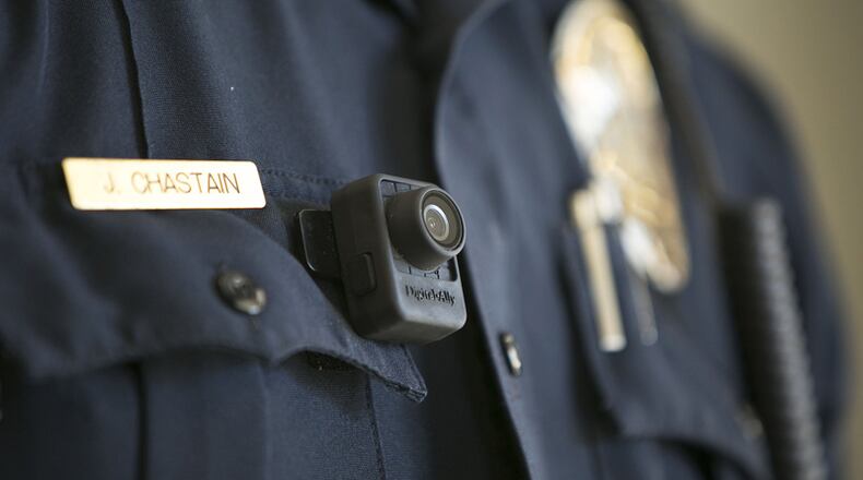 Alpharetta is acquiring body-worn cameras for 70 Public Safety Department officers. AJC FILE