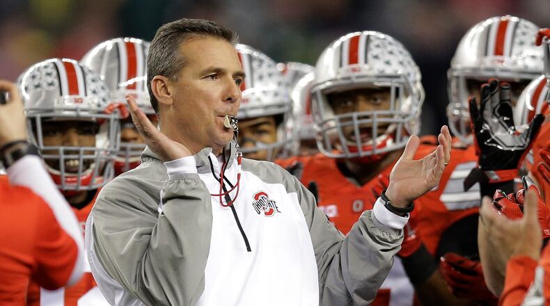 Ohio State head football coach Urban Meyer will provide a helping hand at Clark Atlanta's camp on Wednesday, and meet some potential recruits.
