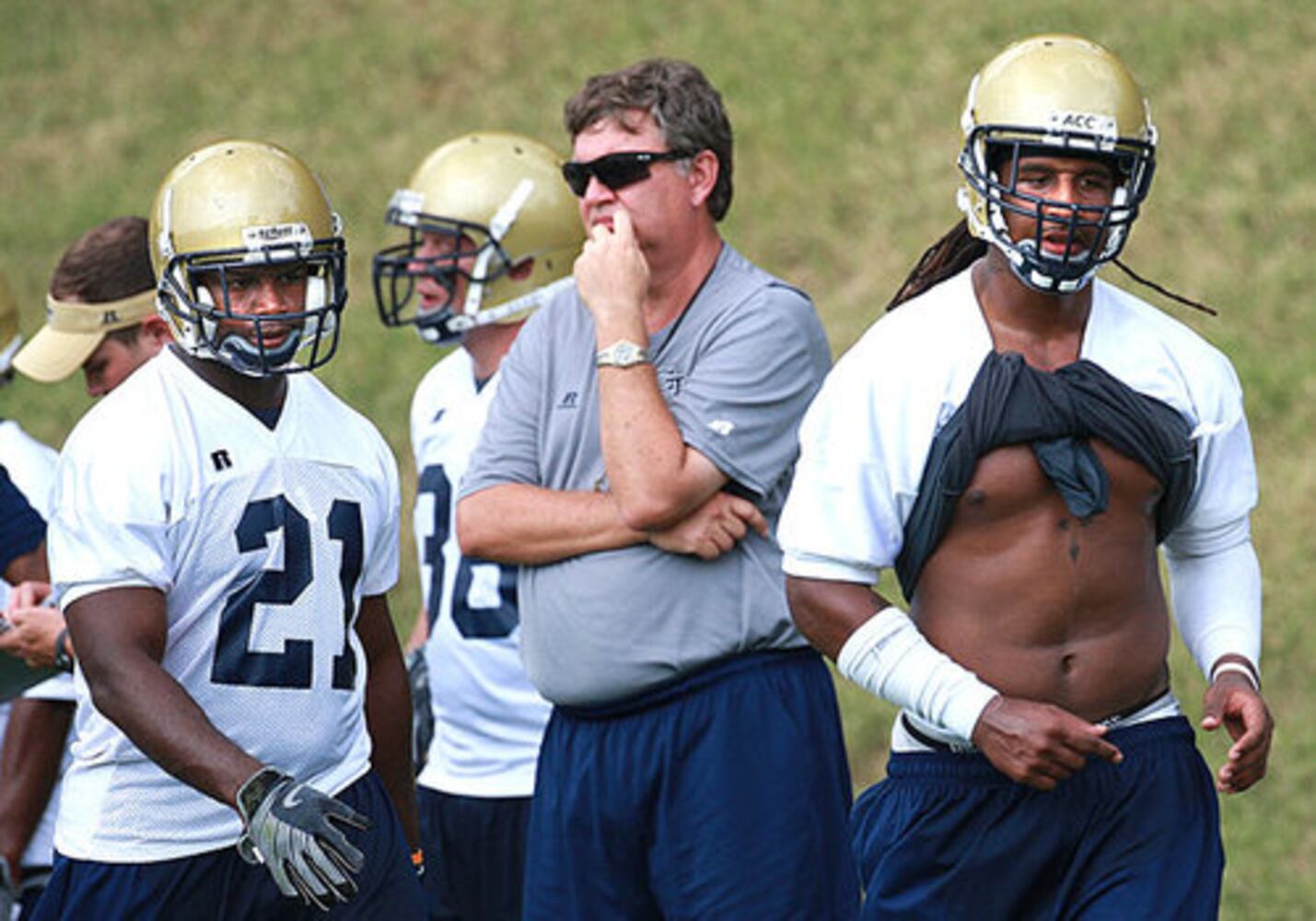 Georgia Tech football practice