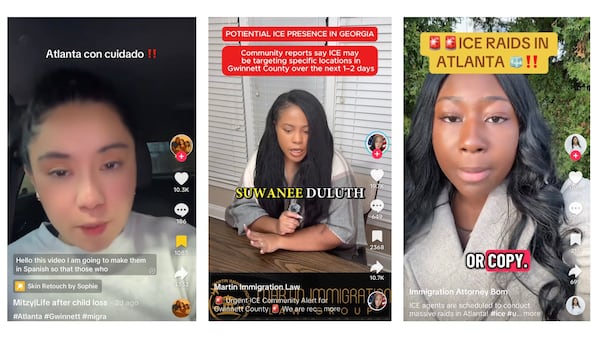 TikTok users raised the possibility of mass immigration enforcement in the Atlanta area on November 20 and 21. The rumors were unfounded, but the videos garnered tens of thousands of views.