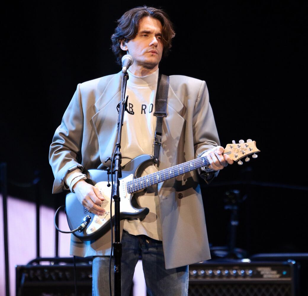 John Mayer rocked a sold-out State Farm Arena on Friday, April 8, 2022, on his SOB Rock Tour, with Yebba opening the first of two nights. (Photo: Robb Cohen for The Atlanta Journal-Constitution)