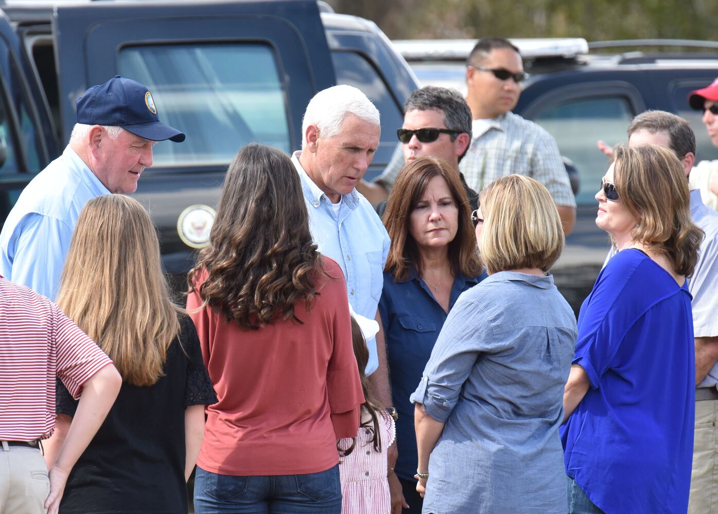 Pence visits storm ravaged Georgia
