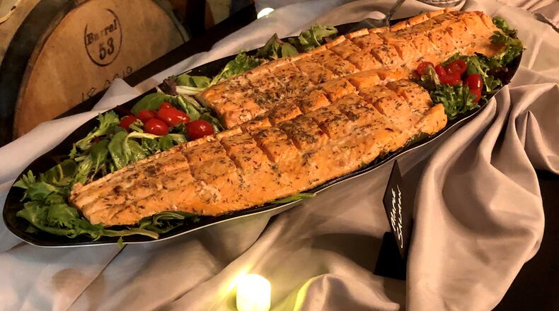 Double the marinade and bake an entire side of salmon for a holiday buffet or party.
Courtesy of Bob Brinson