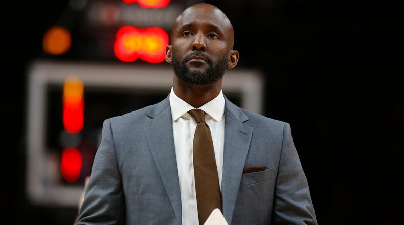 Hawks coach Lloyd Pierce on Kobe Bryant: "He was the one that everyone looks up to, especially this generation of players." (AP Photo/Todd Kirkland)