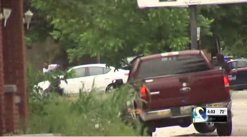 The driver of a white Nissan reported stolen out of Cobb County flees Atlanta police after a traffic stop Wednesday morning.