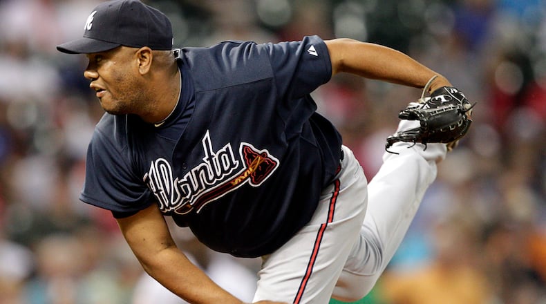 Livan Hernandez went 1-1 with a 4.94 ERA for the 2012 Braves.