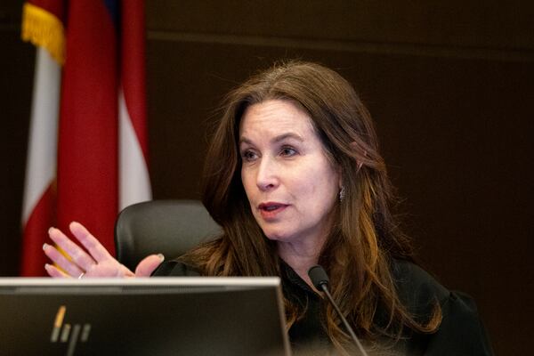 Fulton County Superior Court Judge Paige Reese Whitaker speaks during the YSL trial at the Fulton County Courthouse in Atlanta on Monday, November 25, 2024. File photo. (Arvin Temkar / AJC)