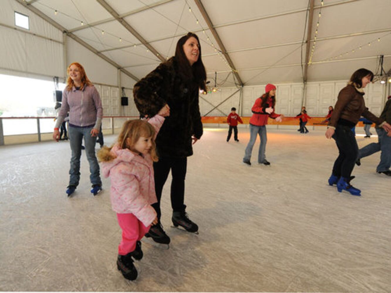 Ice skating at Centennial Park